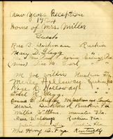 1924 New Years Eve Reception Book