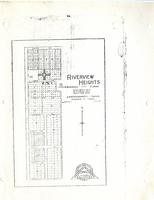 Woodruffe Collection: Riverview Heights 1920 Subdivision Plan
