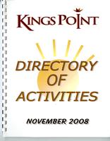 King's Point: Directory of Activities 2008